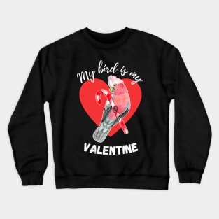 My Bird is My Valentine - Galah Crewneck Sweatshirt